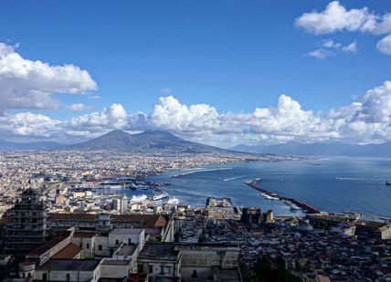 An image of a city with a mountain in the background, Two nights at a 4* hotel in central Naples. Getaway-Pseudo-Supplier