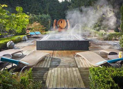 An image of a hot pool in the backyard, Renew and Refresh Spa Break. Alexander House Hotel