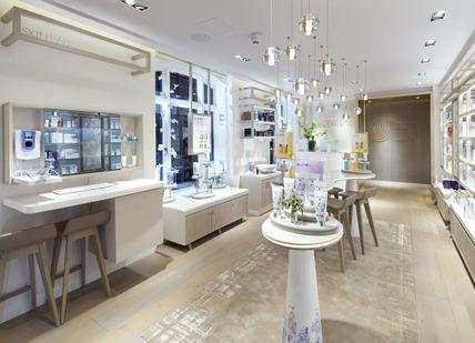 An image of a store with a lot of furniture, House of Elemis. House of Elemis