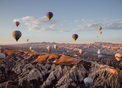 An image of a hot air balloon festival, Museum Hotel Stay and Hot Air Balloon Flight. Museum Hotel