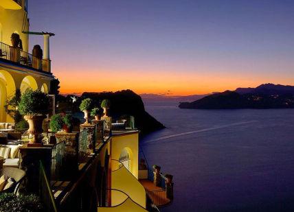 An image of a restaurant with a view of the ocean, Stay, dinner, transfer, activity. Caesar Augustus Hotel