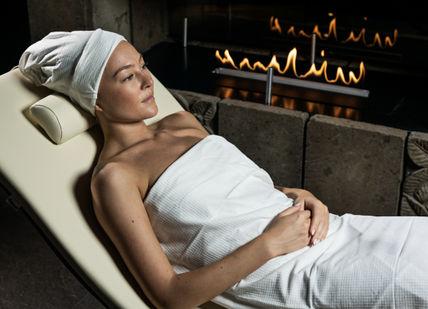 An image of a woman relaxing after massage at Cloud Twelve Spa