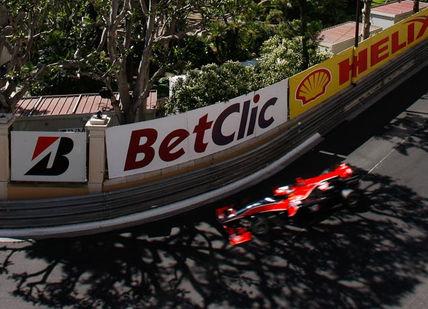 An image of a street with a sign on it, Four Night Monaco Formula One Getaway. Getaway-Pseudo-Supplier