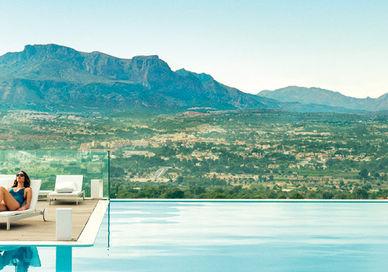 An image of a pool with a view of mountains, Four-Day Spanish Health Retreat. Albir Hills Resort S.A.U. (SHA Wellness Clinic)