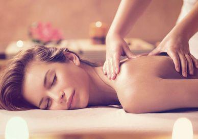An image of a woman getting a massage, Swedish Massage. Aurora Wellbeing Spa
