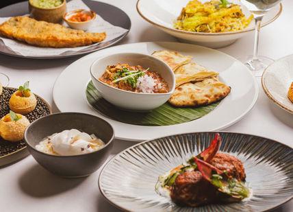 An image of different dishes at Benares