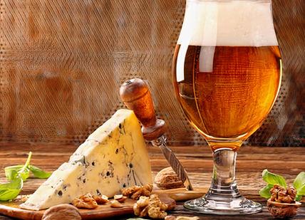 An Image of cheese and beer on a goblet At The Chesterfield Mayfair