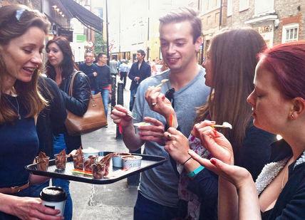 An image of a group of people eating food, Private Ice Cream Ecstasy Tour. Chocolate Ecstasy Tours