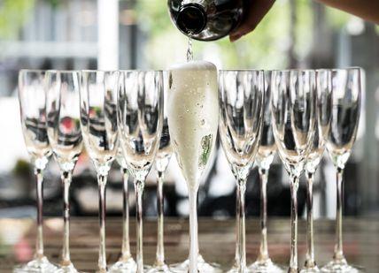An image of glasses with Champagne