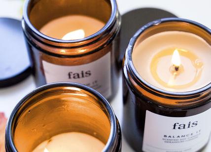 An image of a candle and some candles, Private Luxury Vegan Candle Making Workshop. Fais HQ