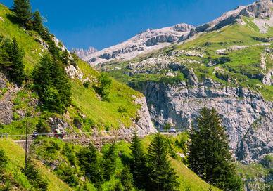 An image of a mountain with a bridge, Drive the World-Famous Klausen Pass.
