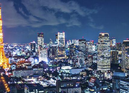 An image of tokyo at night, Four-night stay in a 4* hotel in Tokyo.