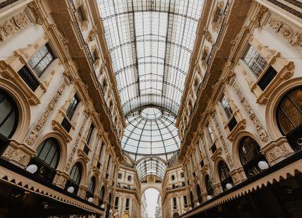 An image of a building with a glass roof, Two-night stay at a five-star hotel in central Milan. Getaway-Pseudo-Supplier