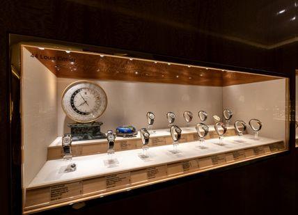 An image of a display of watches, Two-night stay in a four or five-star hotel in central Geneva.