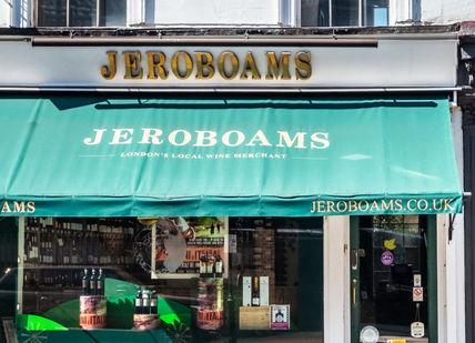 An image of a store front with a green aw, Walton Street, London. Jeroboams