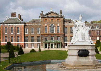 An image of a statue in front of a building, Admission tickets to Kensington Palace . Kensington Palace