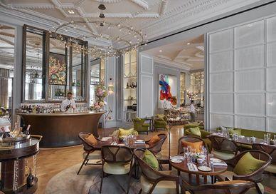 An image of a restaurant with a bar and a bar, Mandarin Oriental - The Rosebery. Mandarin Oriental - The Rosebery