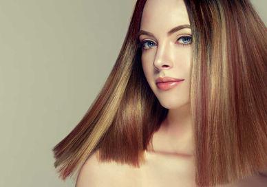 An image of a woman with long hair, Haircut, Kerastase tretament and Blow Dry. Michaeljohn