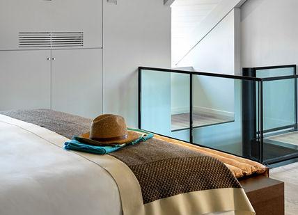 An image of a bedroom with a bed and a tv, Three day break with spa treatment and dinner. Six Senses Douro Valley