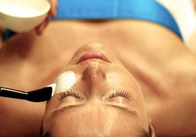 An image of a woman getting her skin done, Sleep Retreat. Soholistic Spa at Ham Yard Hotel
