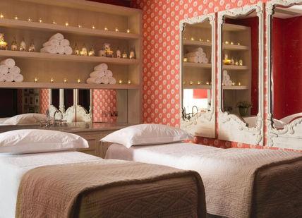 An image of a bedroom with two beds, Soholistic Spa at Ham Yard Hotel. Soholistic Spa at Ham Yard Hotel
