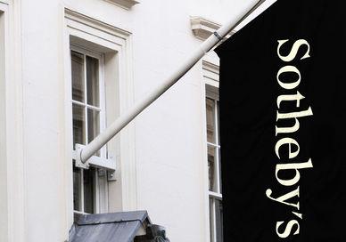 An image of a black and gold sign on a building, An Exclusive Behind-The-Scenes Tour of Sotheby's. Sotheby's