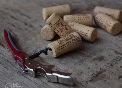 An image of cork corks and a pair of pliers, Public Vineyard & Winery Tasting Tour. Stanlake Park Wine Estate