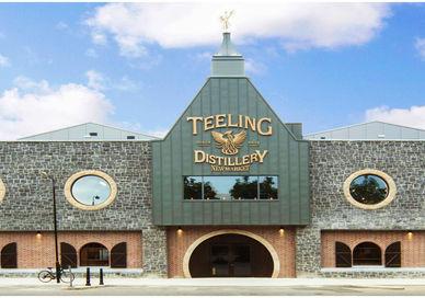 An image of a building with a clock on the front, Private Tour and Premium Whisky Tasting. Teeling Whiskey Distillery