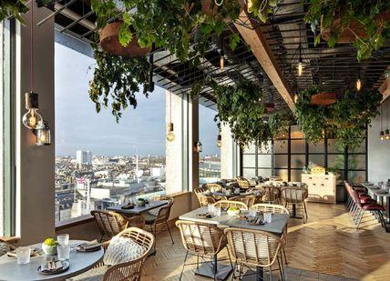 An image of a terrace with a nice view at Threehosue hotel