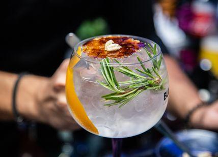 An image of a cocktail being served in a glass, Cocktail Masterclass. Voodoo Rooms