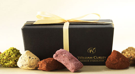 William Curley chocolates and chocolate box