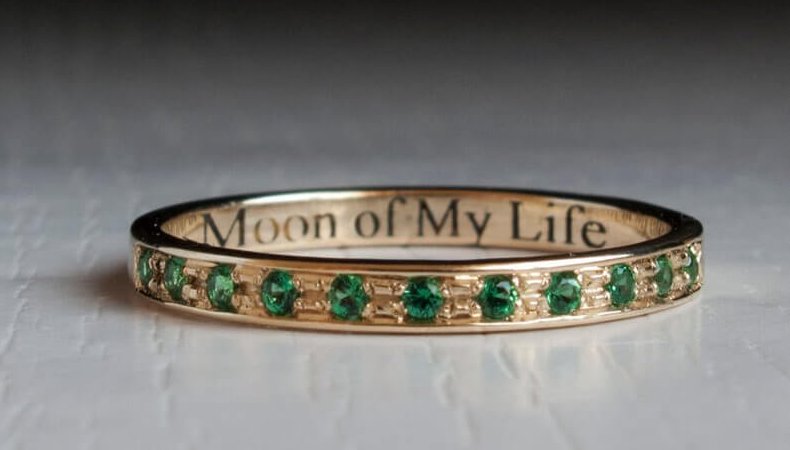 Moon of My Life Gold Ring from ARDONN
