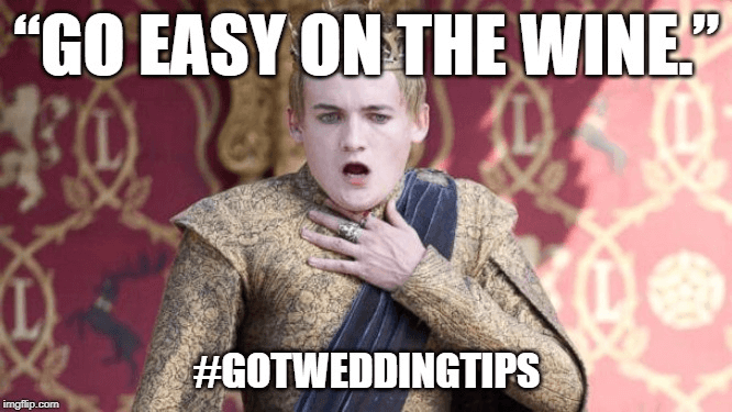 Joffrey #GoTWeddingTips