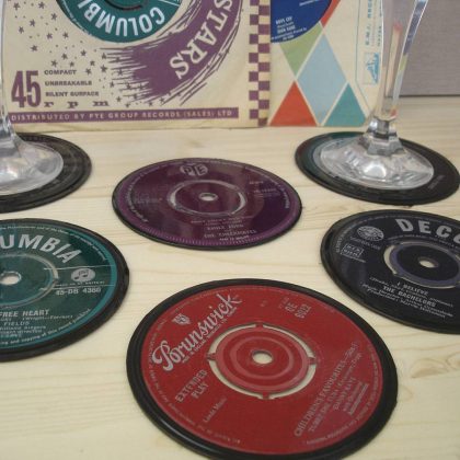 Recycled Vincyl Coasters