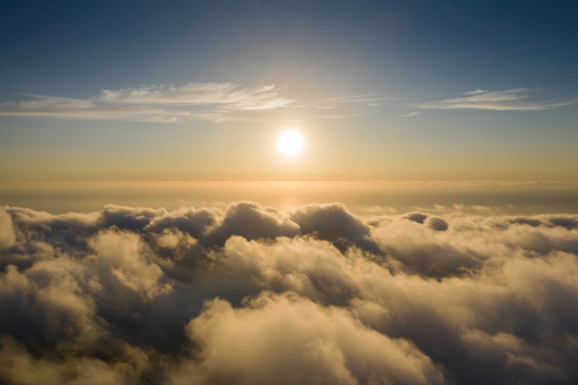 Sun above the clouds