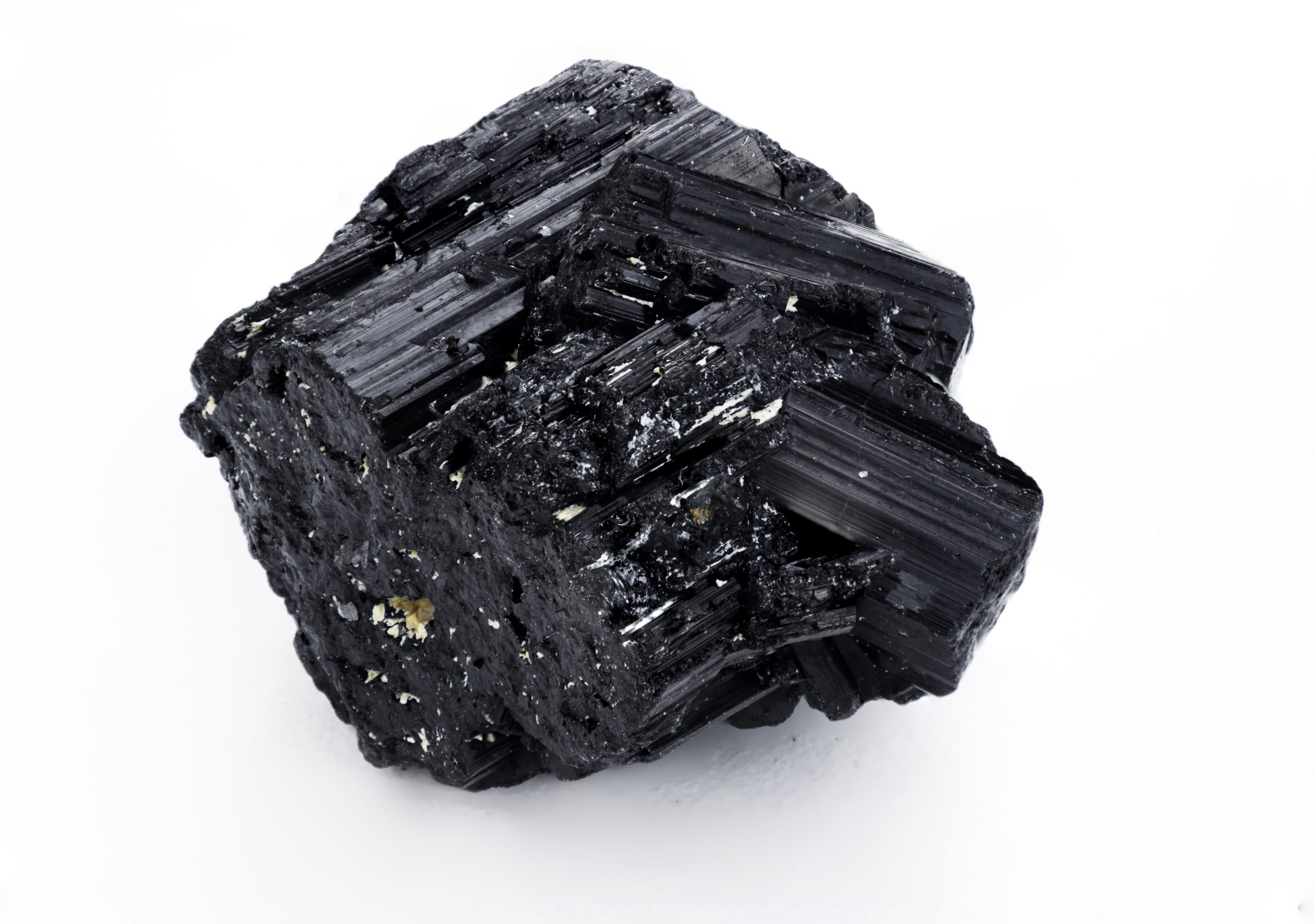Black tourmaline mineral
