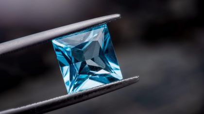 Blue topaz gemstone jewelry