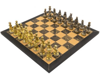 The Medieval Amalfi Hand Crafted Deluxe Chess Set by Italfama