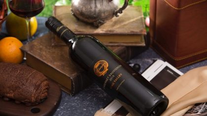 black bottle of cabernet sauvignon