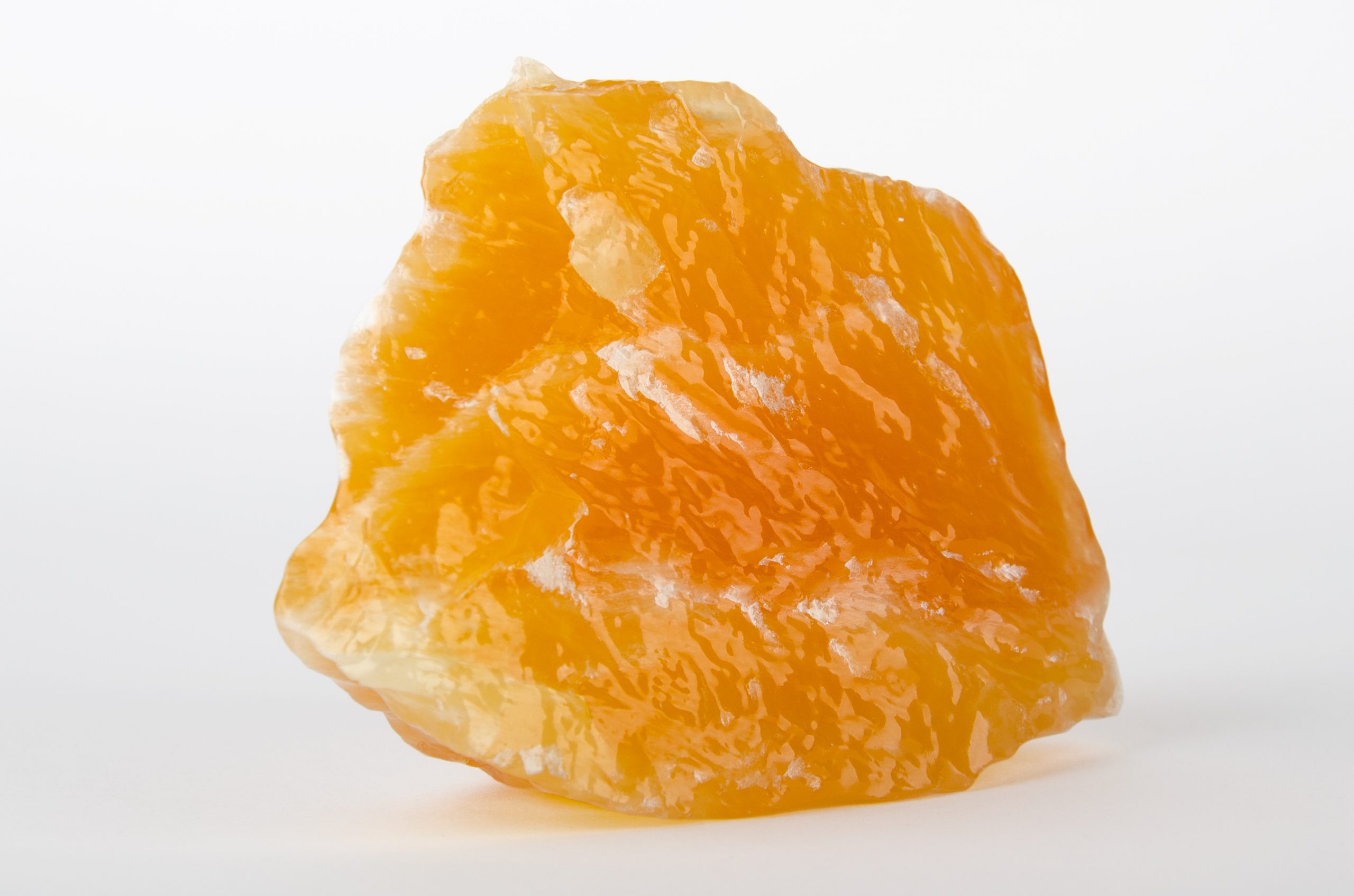 orange calcite crystal