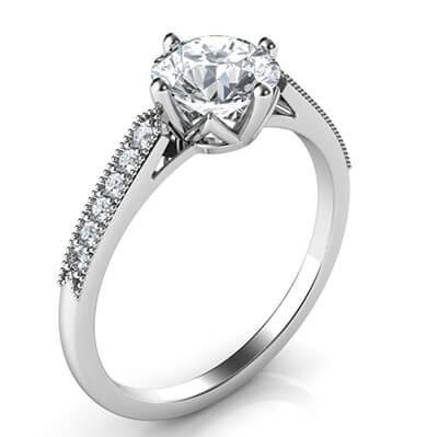 east west low height ring