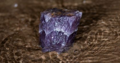 High grade rough natural Purple Auralite 23 Amethyst point from
