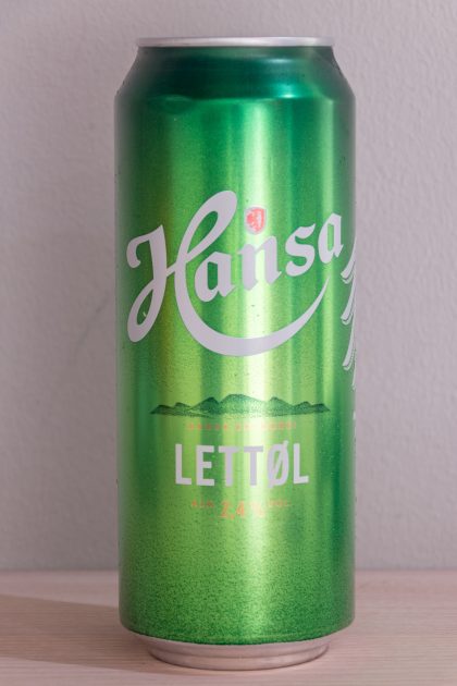 Oslo, Norway - September 24, 2021: Can of Norwegian Hansa beer.