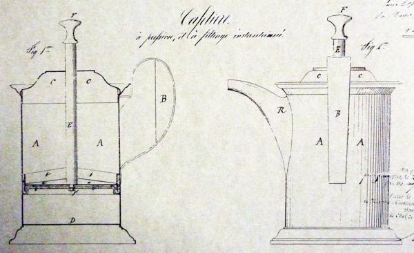original Mayer-Delforge cafetiere patent