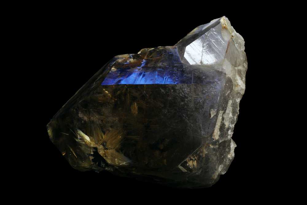 Amazing Gemstone Black Rutilated Quartz Crystal Bracelet Adjustable -  Walmart.com